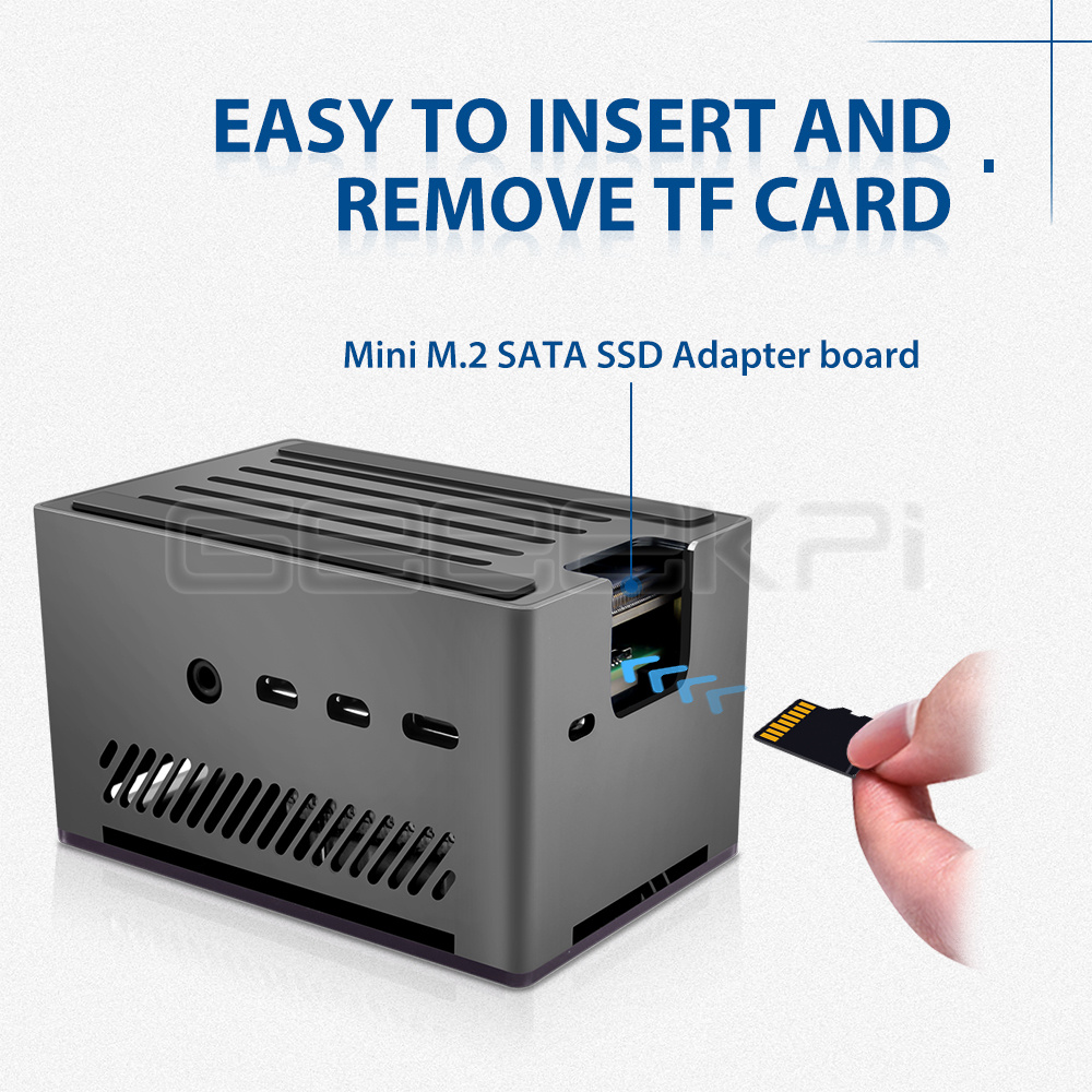 GeeekPi Nhôm Gạch Ốp Lưng Vỏ Đ - đánh giá và giá Argon One V3 M.2 Nvme Case